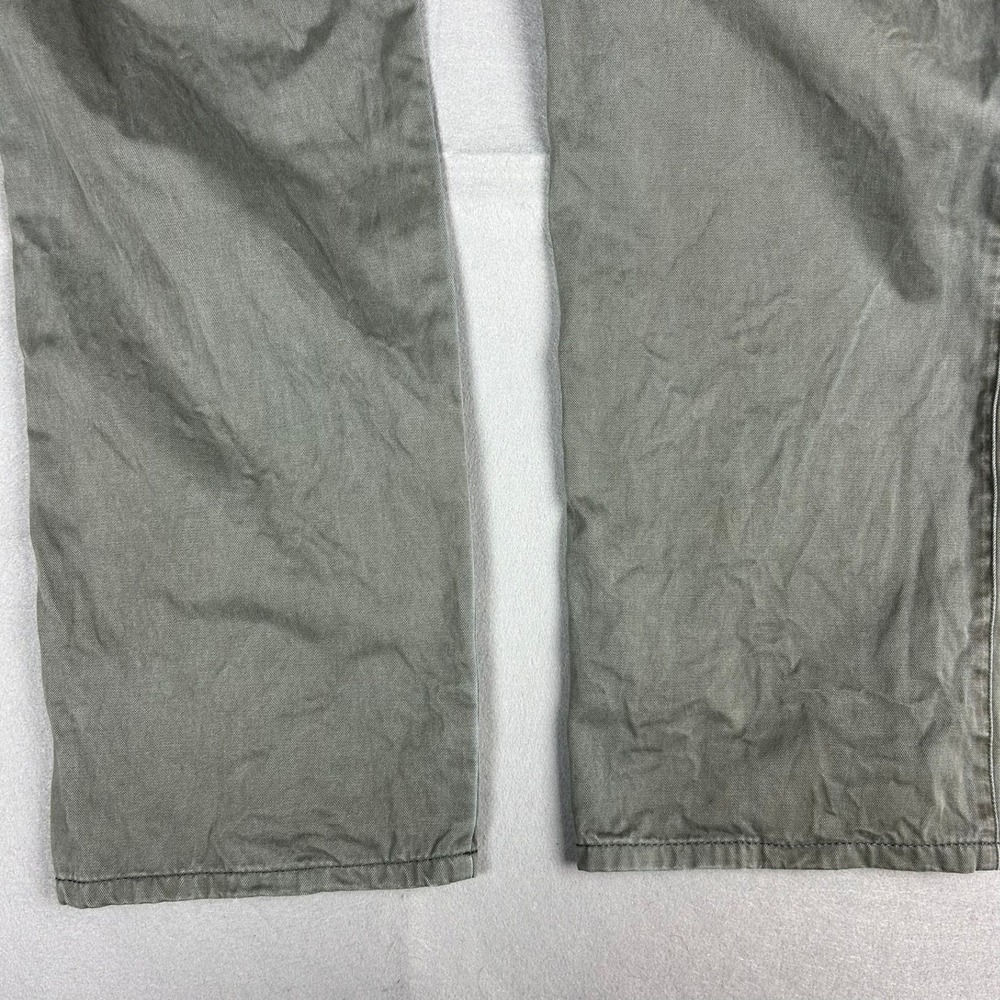 Peter Millar Chino Pants Flat Front Twill Mens 38x32 Olive Green MS15B84 - Picture 11 of 12